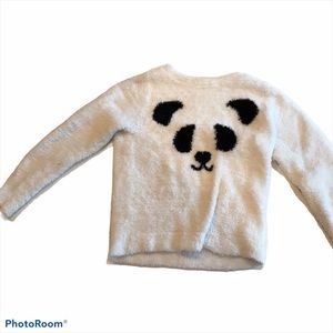 oshkosh furry panda sweater
